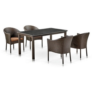 Изображение товара Комплект плетеной мебели Afina T256A/Y350A-W53 Brown 4Pcs