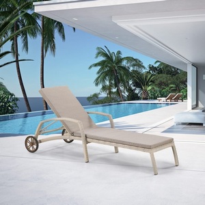Изображение товара Шезлонг-лежак Afina плетеный A35C2-W85 Latte с матрасом