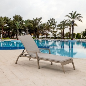 Изображение товара Шезлонг-лежак Afina плетеный A30B2-W56 Light Brown с матрасом