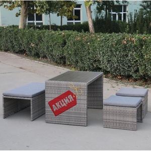 Изображение товара Плетеный диван-трансформер Afina S330G-W78 Grey