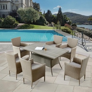 Изображение товара Комплект плетеной мебели Afina AFM-195-6Pcs Beige (6+1)