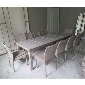 Изображение товара Комплект плетеной мебели Afina T438/Y380C-W85 Latte (10+1) + подушки