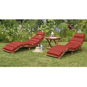 Изображение товара Комплект шезлонги и столик AFM-803A-T133 Beige-Terracotta (2+1) (Искусственный ротанг) Afina