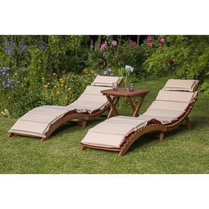 Изображение товара Комплект шезлонги и столик AFM-803A-T133 Beige (2+1) Afina