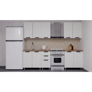 Изображение товара ГК Аленушка 2м Лаванда Молочный/Молочный, черный (без столешницы)