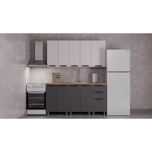 Изображение товара ГК Аленушка 1,6м Лаванда Кашемир/Сталь,черный (без столешницы)