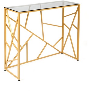 Изображение товара Консольный стол AllConsoles 1051-CG grey золотой (прямоугольная столешница, П-образная опора)