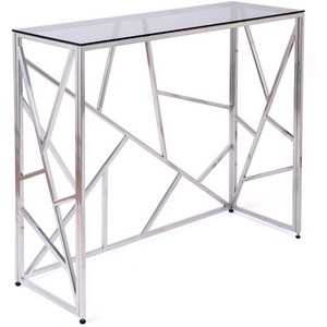 Изображение товара Консольный стол AllConsoles 1051-CS grey серебряный (прямоугольная столешница, П-образная опора)