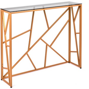 Изображение товара Консольный стол AllConsoles 1052-CG grey золотой (прямоугольная столешница, П-образная опора)