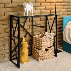 Изображение товара Консольный стол AllConsoles 1053-CB clear черный муар (прямоугольная столешница, П-образная опора)