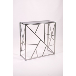 Изображение товара Консольный стол AllConsoles 1053-CS grey серебряный (прямоугольная столешница, П-образная опора)