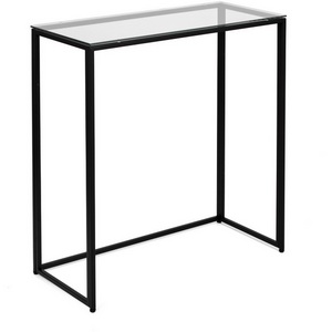 Изображение товара Консольный стол AllConsoles 1073-CB grey черный муар (прямоугольная столешница, П-образная опора)