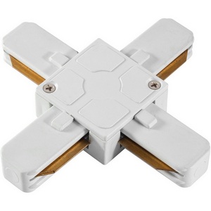 Изображение товара Коннектор однофазный X-образный AM Group TRACK AM178 WH