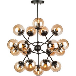 Изображение товара Потолочная люстра молекулы на штанге AM Group AM258 AM258-18
