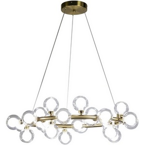 Изображение товара Подвесная люстра молекулы AM Group AM470 D500 POLISHED GOLD