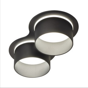 Изображение товара Встраиваемый двойной точечный светильник AM Group АМ 472/2 AM472/2-BK