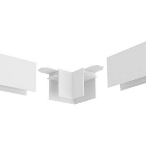 Изображение товара Угловой соединитель горизонтальный для накладного шинопровода белый AM Group AM543 WH SMART
