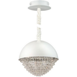 Изображение товара Подвесная люстра для гостиной диаметром 30 см светодиодная AM Group AM8623 AM8623-300 WH+CH