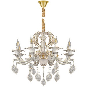 Изображение товара Подвесная люстра AM Group CLEOPATRA CLEOPATRA SP8 WH+GL подсвечник