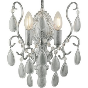 Изображение товара Бра AM Group MONICA AP2 SILVER с подвесками