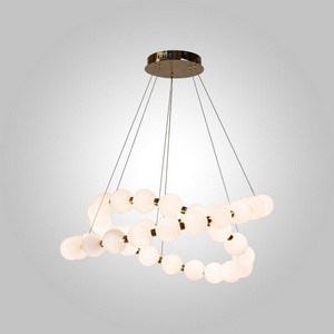 Изображение товара Подвесной светильник светодиодный из бусин AM Group PEARL-D800+600 FGD