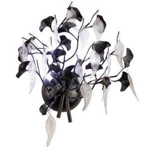 Изображение товара Бра AM Group WOODSTAR WOODSTAR AP3 BK цоколь листья с подвесками