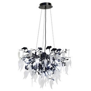 Изображение товара Подвесная люстра AM Group WOODSTAR WOODSTAR D600 BK листья