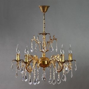 Изображение товара Подвесная люстра 2118/5 AB Ambiente Granada Leaf Crystal подсвечник