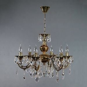 Изображение товара Подвесная люстра 8818/6 PB Ambiente Aria New Leaf в виде свечи