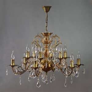 Изображение товара Подвесная люстра 8888/6+6 AB Ambiente Alicante Leaf Crystal подсвечник