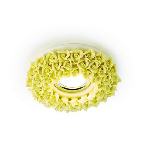 Изображение товара Встраиваемый светильник с цветами Ambrella Дизайн С Узором И Орнаментом Гипс D5505 YL