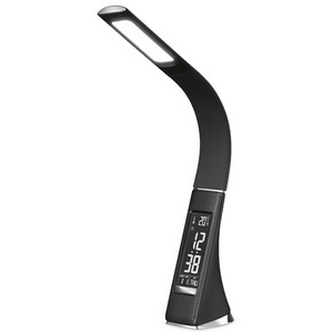 Изображение товара Настольная лампа светодиодная диммируемая для школьника с выключателем регулировкой цветовой температуры часами термометром и будильником Ambrella Desk DE509