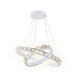 Изображение товара Подвесная люстра (+ночной режим) светодиодная с пультом Ambrella Acrylica FA169 (Умный дом) кольцо