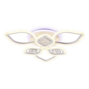 Изображение товара Потолочная люстра светодиодная с пультом регулировкой яркости и цветовой температуры ночным режимом Ambrella Acrylica Ice FA282 (Умный дом)