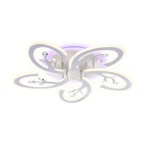 Изображение товара Потолочная люстра с пультом на батарейках светодиодная с пультом регулировкой цветовой температуры и яркости ночным режимом Ambrella Acrylica FA512