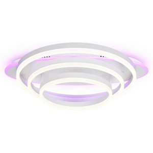 Изображение товара Потолочная светодиодная люстра (+ночной режим) RGB с пультом Ambrella Acrylica Disk FA8522 (Умный дом)