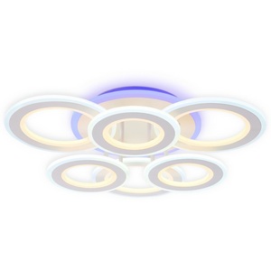 Изображение товара Потолочная люстра светодиодная с пультом регулировкой цветовой температуры и яркости ночным режимом Ambrella Acrylica FA8805