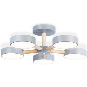 Изображение товара Люстра потолочная с пультом на 5 лампочек (+ночной режим) на штанге светодиодная с пультом Ambrella Comfort FL4826