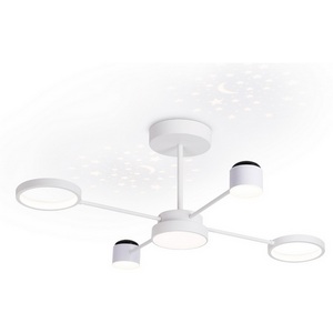 Изображение товара Потолочная люстра (+ночной режим) на штанге светодиодная с пультом звездное небо Ambrella Comfort FL51631