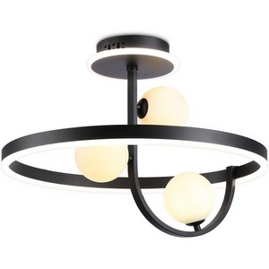 Изображение товара Потолочная светодиодная люстра (+ночной режим) с пультом управления на штанге Ambrella Comfort FL66263