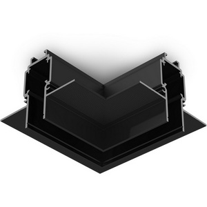 Изображение товара Коннектор угловой для встраиваемого шинопровода под ГКЛ 13мм Magnetic 48V 10mm Ambrella Track System GL1971