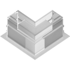 Изображение товара Коннектор угловой для встраиваемого шинопровода под ГКЛ 9,5мм Ambrella Track System Magnetic Standard GL3352-9.5 WH белый 85*85*H46.8