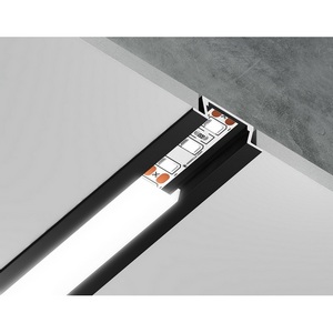 Изображение товара Алюминиевый профиль встраиваемый для светодиодной ленты до 11мм Ambrella Illumination GP1001BK