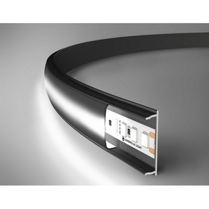 Изображение товара Алюминиевый профиль накладной гибкий для светодиодной ленты до 15мм Ambrella Illumination GP1600BK/BK