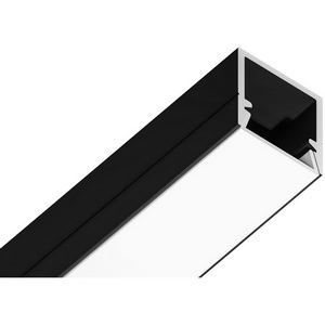 Изображение товара Алюминиевый профиль накладной 10*10 для светодиодной ленты до 8мм Ambrella Alum Profile GP1650BK