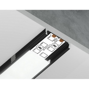 Изображение товара Алюминиевый профиль накладной для светодиодной ленты до 20мм Ambrella Illumination GP1800BK