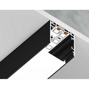 Изображение товара Алюминиевый профиль накладной/подвесной Profile System для светодиодной ленты до 23мм Ambrella Illumination GP2500BK