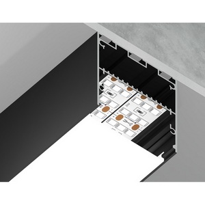 Изображение товара Алюминиевый профиль накладной/подвесной Profile System для светодиодной ленты до 41,4мм Ambrella Illumination GP3100BK