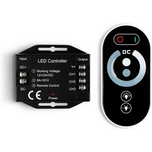 Изображение товара Контроллер диммер Ambrella Illumination GS11101 для одноцветных светодиодных лент с сенсорным радио пультом 2.4G