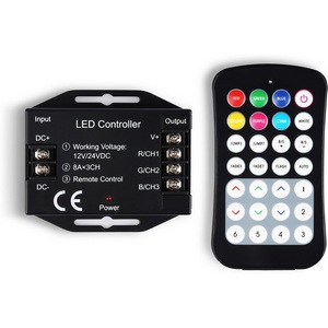 Изображение товара Контроллер Ambrella Illumination GS11351 для светодиодных лент RGB с радио пультом 2.4G 24A 12V 288W/ 24V 576W